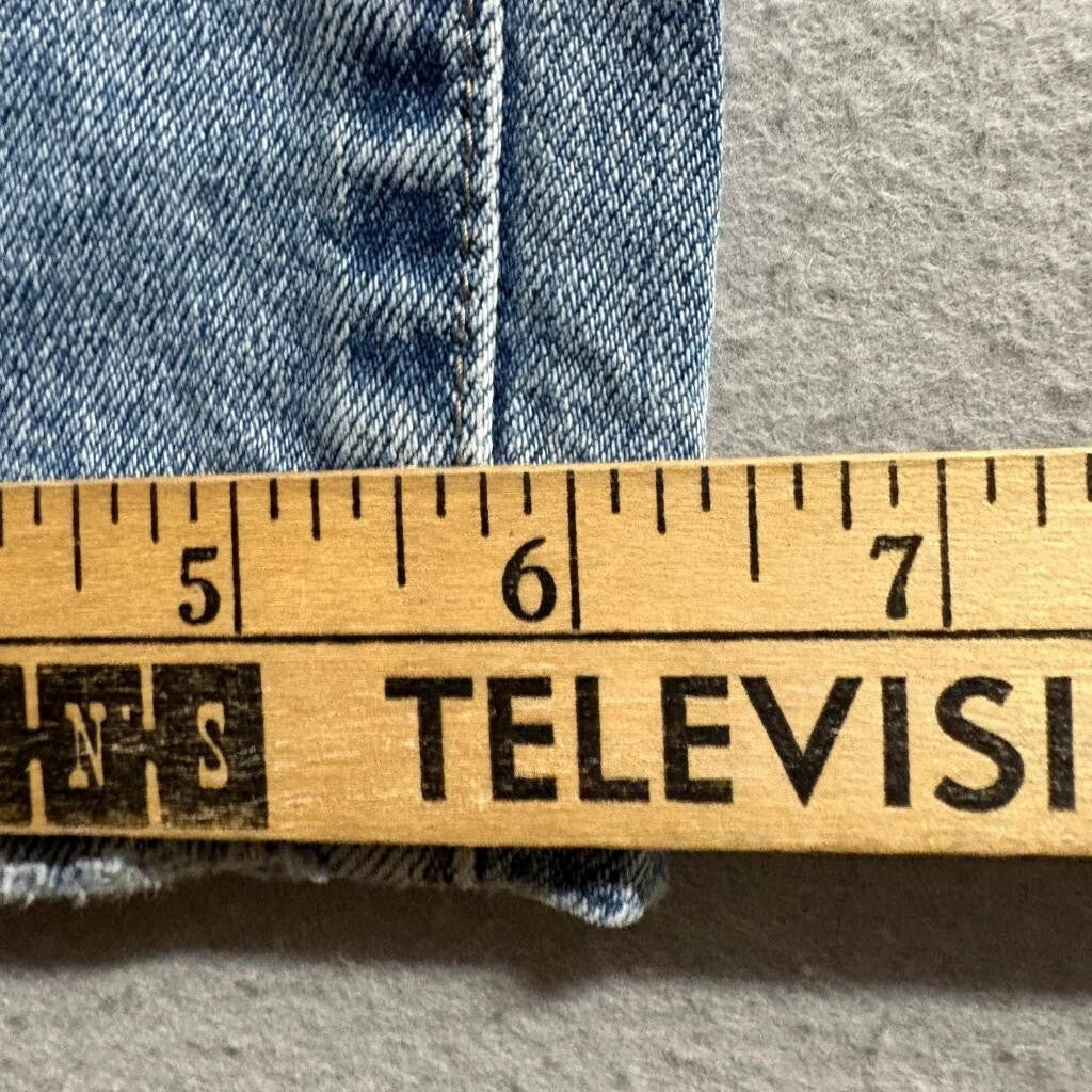 Pistola Distressed Straight Leg Jeans Womens Size 25 Blue Denim Ripped