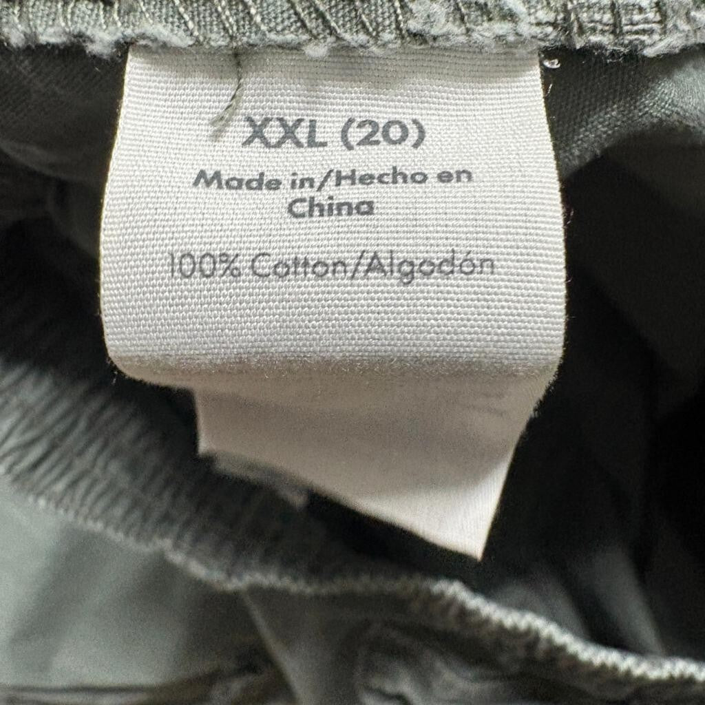 No Boundaries Cargo Pants Womens XXL 20 Green Cotton Wide Leg Utility Y2K