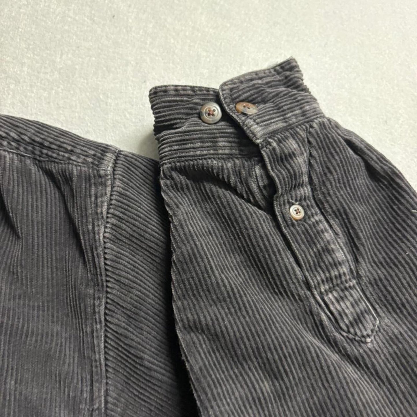 Wolverine Corduroy Shirt Mens Large Black Flannel Lined Shacket Workwear 48W