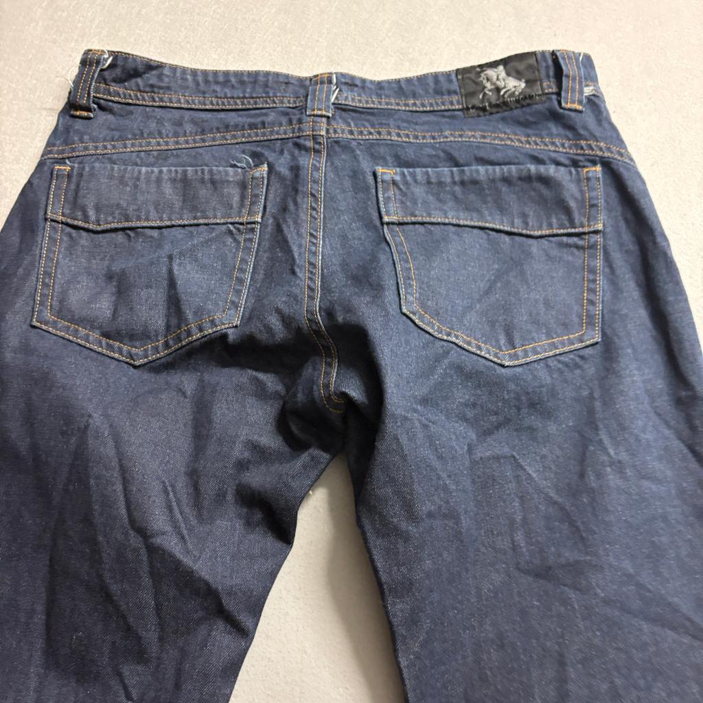 London Brigade Italian Premium Fabric Jeans Mens 38 Dark Wash Stretch Denim