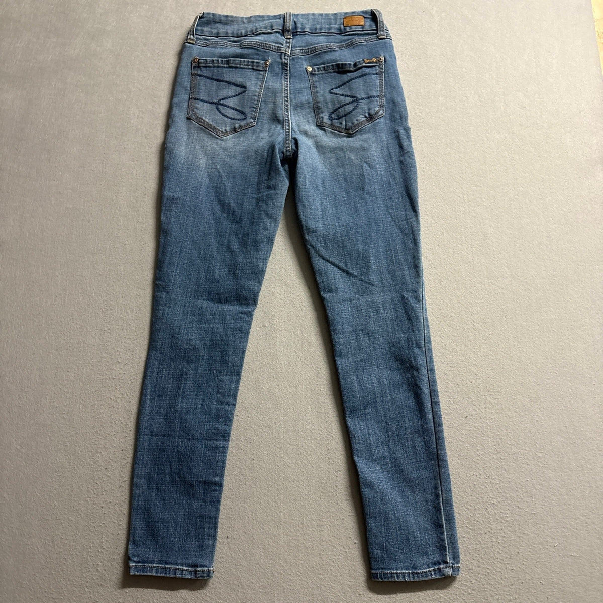 Seven7 Skinny Jeans Womens Size 6 Blue Denim Stretch Medium Wash