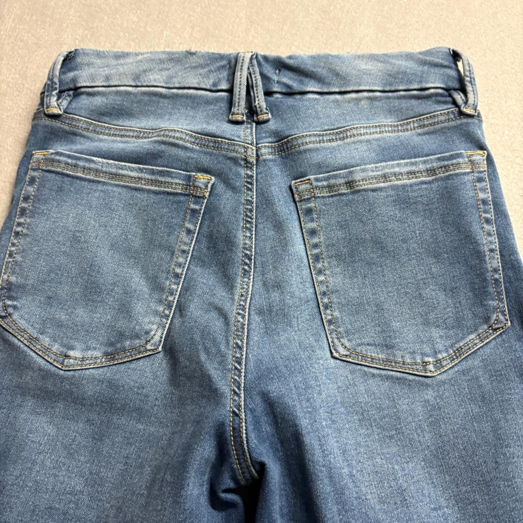 Good American Always Fits Good Legs Straight Jeans Womens 6-12 Blue Denim 27x28