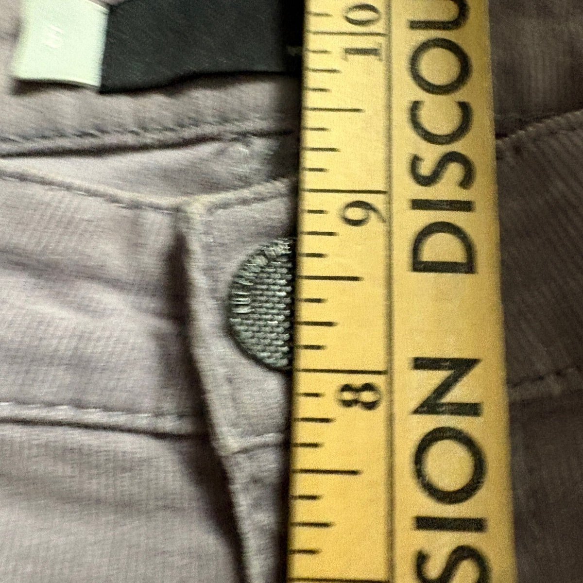KUT from the Kloth Diana Skinny Corduroy Pants Womens Size 8 Gray Stretch Velvet