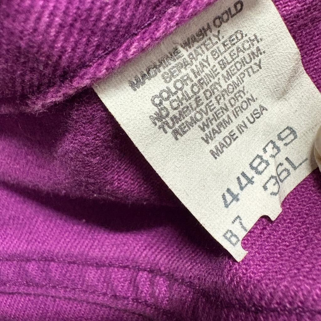 Vintage Hugo Boss Purple Denim Jeans Womens 36L High Rise Straight Leg Made in