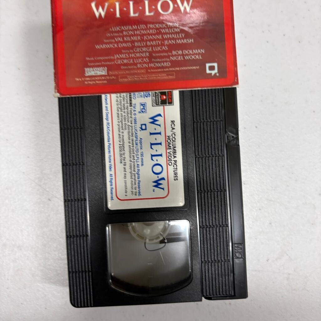 Willow VHS 1988 Val Kilmer George Lucas RCA Columbia Pictures Home Video