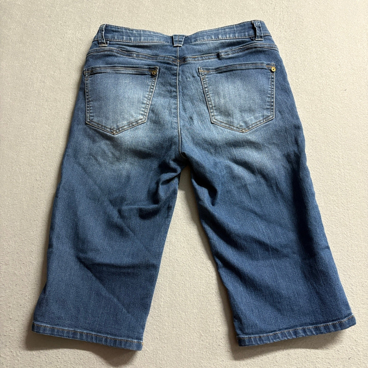 Wit & Wisdom Denim Bermuda Shorts Size 4 Medium Wash Stretch Blue Jeans
