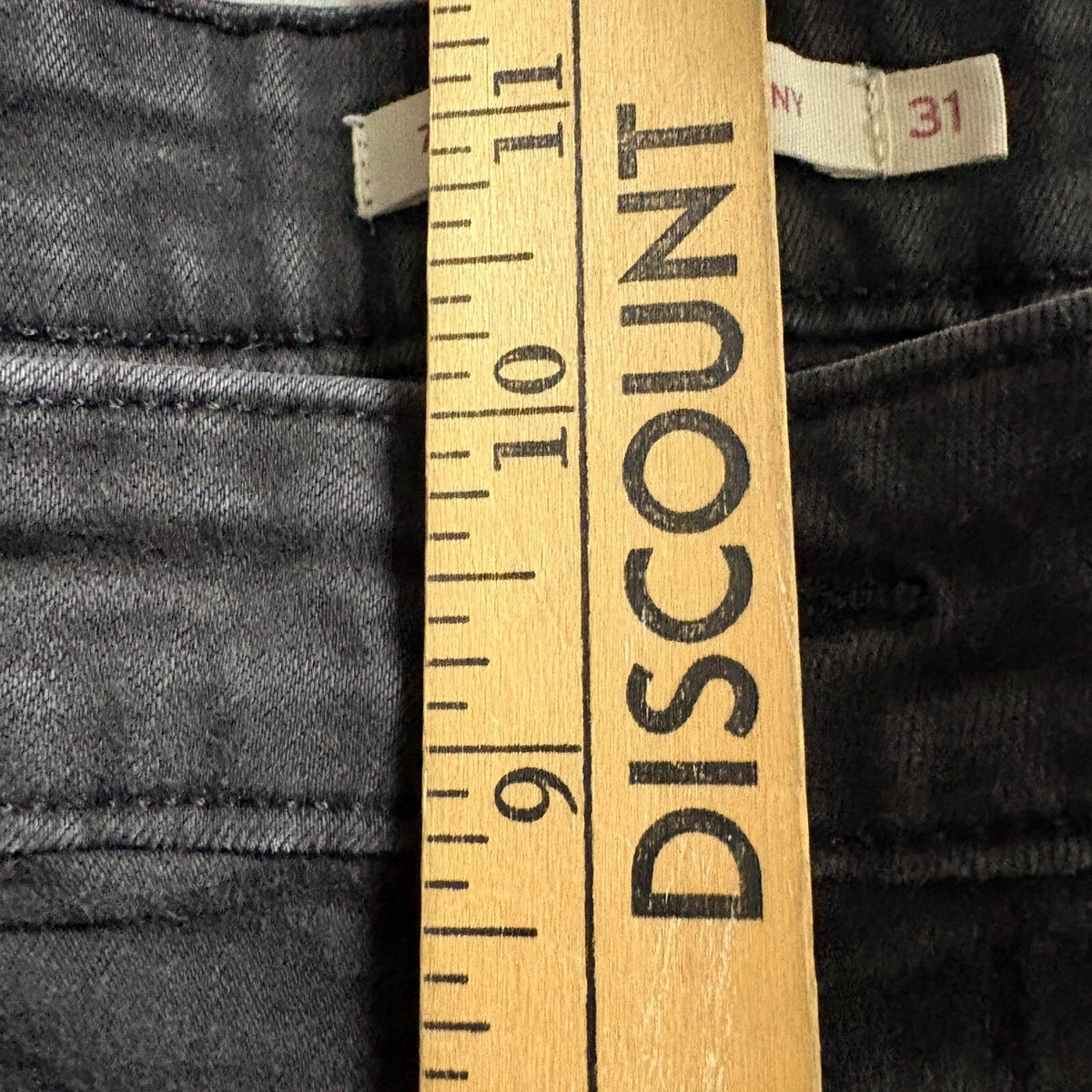 Levi's 721 High Rise Skinny Jeans Womens 31 Black Stretch Denim Pants