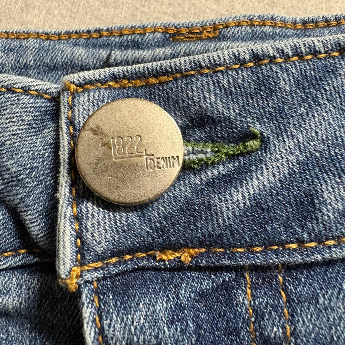 1822 Denim Carpenter Jeans Womens Size 12 Blue Double Knee Utility Straight Leg