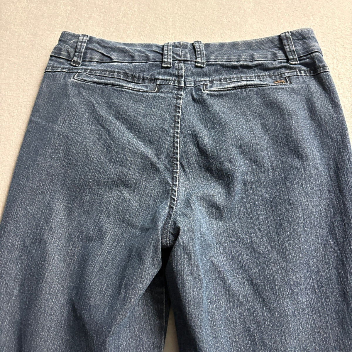 Style & Co Petite Tummy Control Jeans Womens 4P Blue Bootcut Stretch Dark Wash