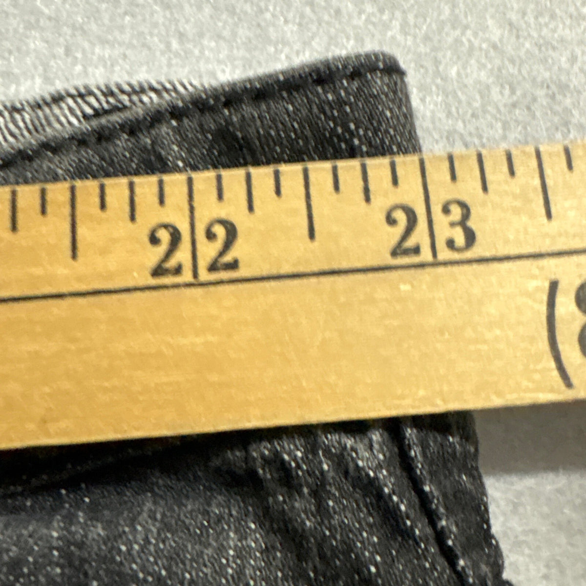 Volcom Solver Modern Straight Jeans Mens 46x30 Black Faded Denim Pants