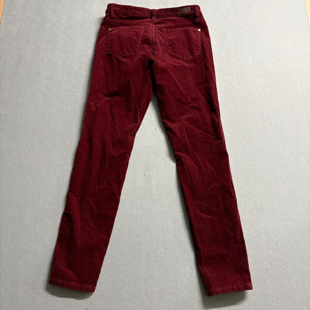 Buffalo David Bitton Supreme Mid Rise Skinny Corduroy Pants Womens 6/28 Red