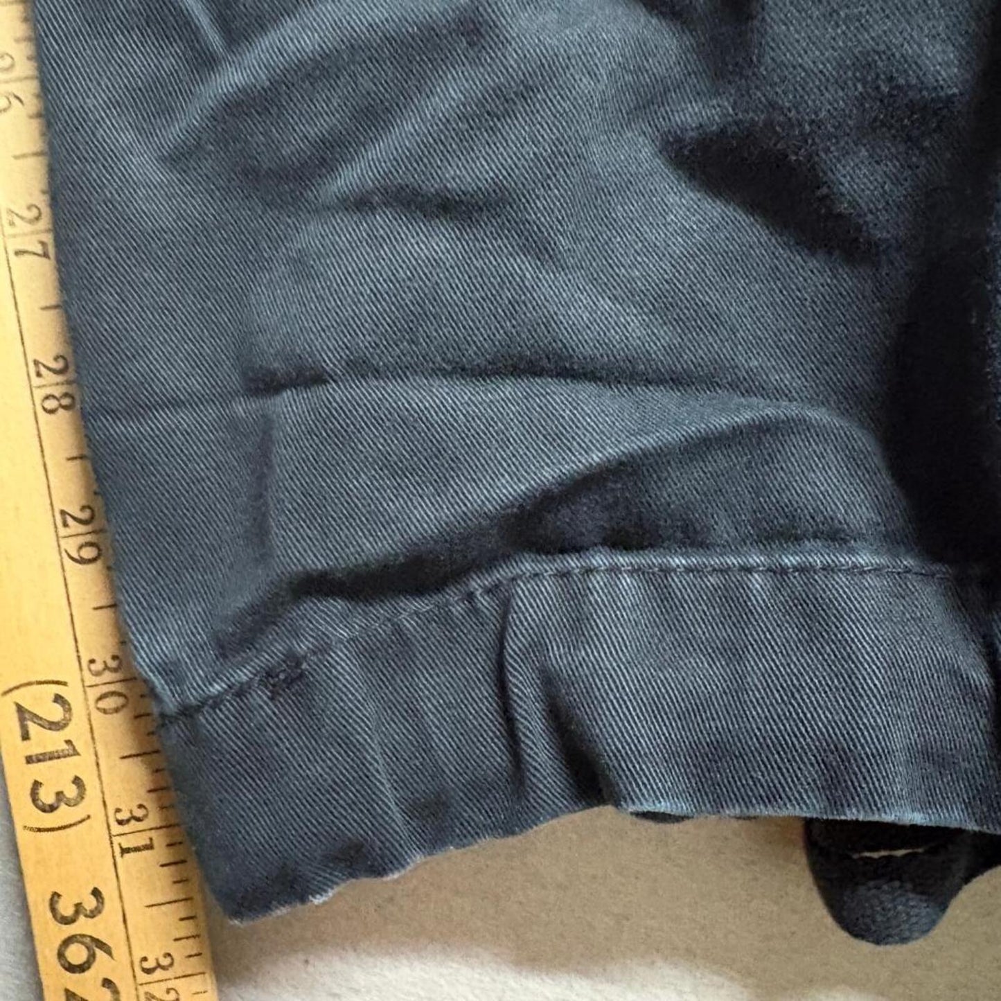 Matchstick Cargo Pants Mens 38 Black Cotton Multi Pocket Tactical Utility