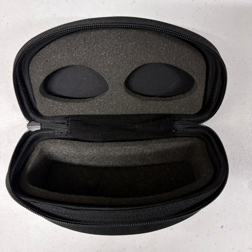 Harley Davidson Sunglasses Case Hard Zipper Foam Insert Black Eyeglass Storage