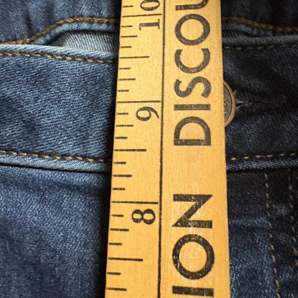 Lauren Conrad Flare Jeans Womens 4 Blue Denim High Rise Patch Pocket Boho 30