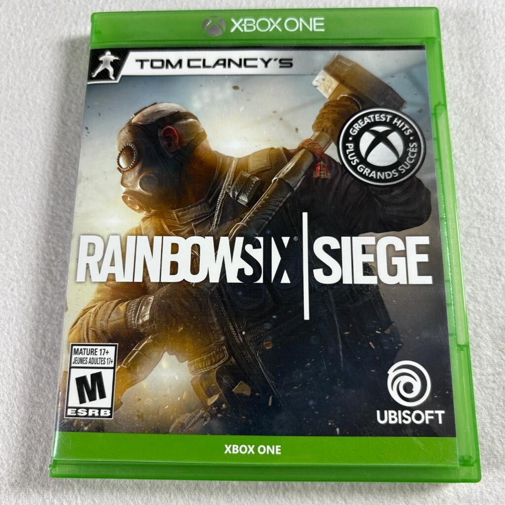 Tom Clancy's Rainbow Six Siege Xbox One Greatest Hits Case and Disc CIB