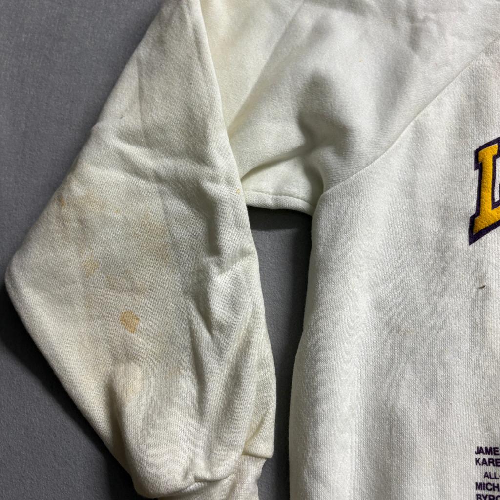 Vintage 1987 Los Angeles Lakers World Champions Sweatshirt Mens XL Hugger USA