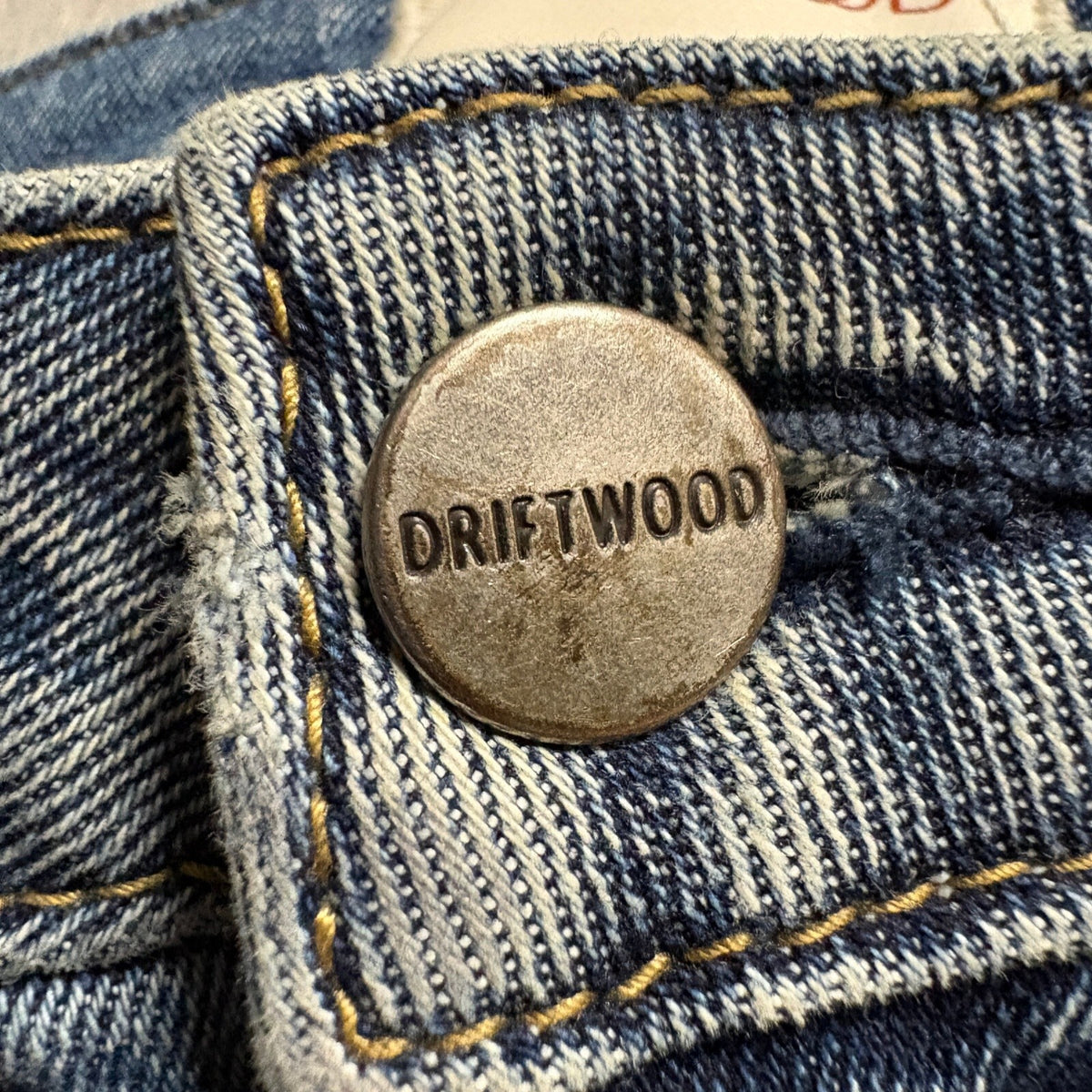 Driftwood Audrey High Rise Embroidered Distressed Jeans Womens 26 Blue Floral