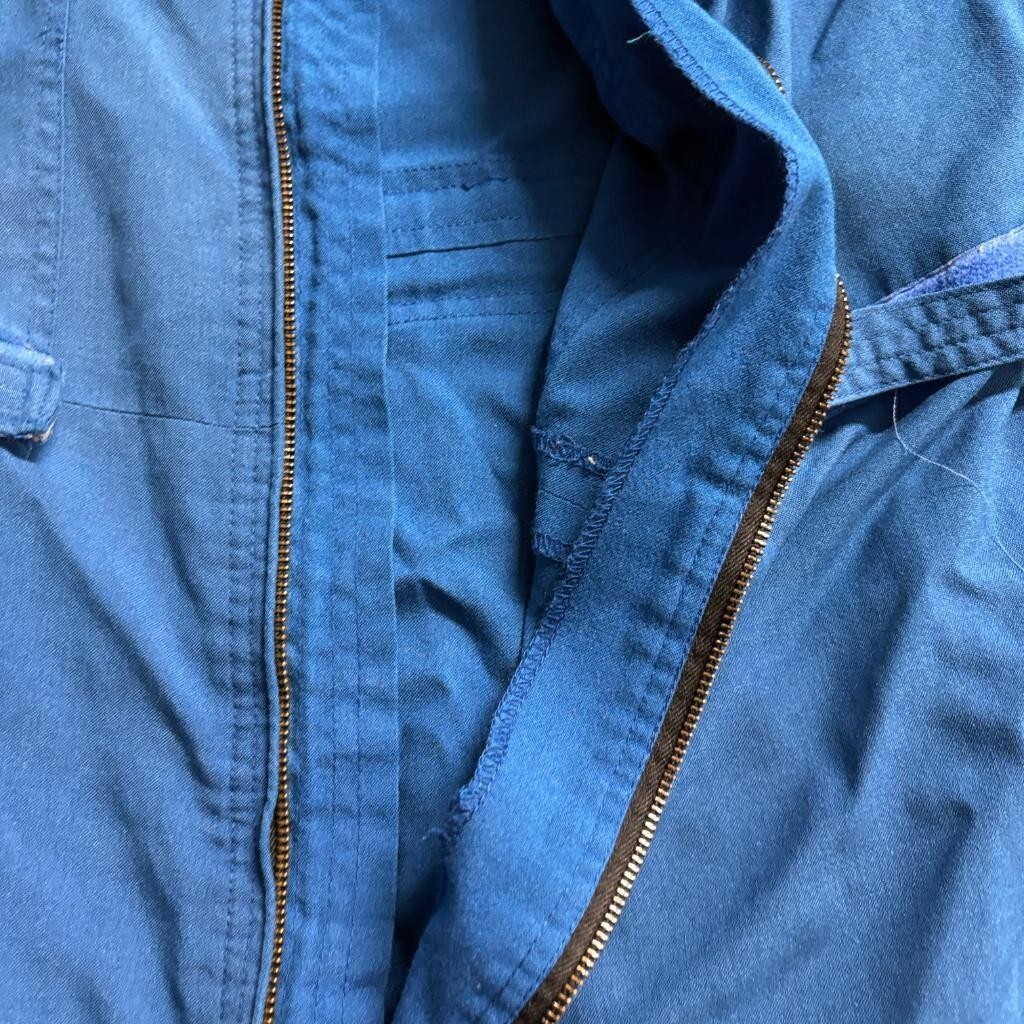Gibson Barnes Flight Suit Blue Nomex IIIA Flame Resistant Coveralls Size 46