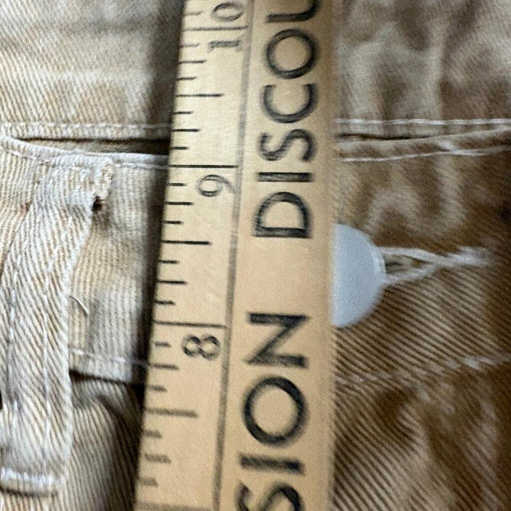 Shein Petite XXS Tan Brown Cargo Pants Womens Wide Leg High Rise Cotton Denim