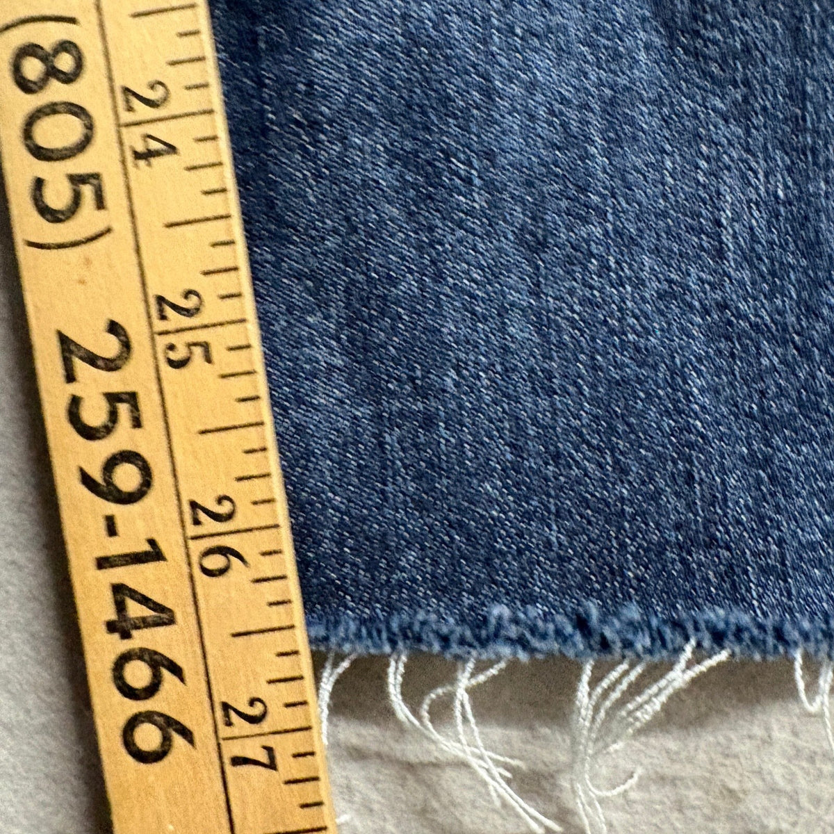 Wit & Wisdom Ab-solution Straight Leg Jeans Womens Size 4 Blue Raw Hem Stretch