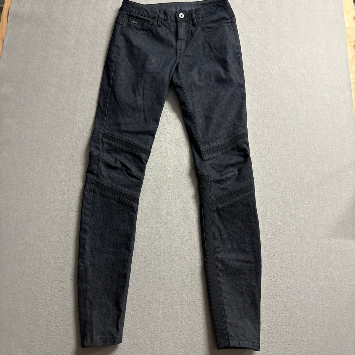 G-Star RAW Motac Deconst 3D Mid Skinny Jeans Womens 28x34 Dark Blue Denim