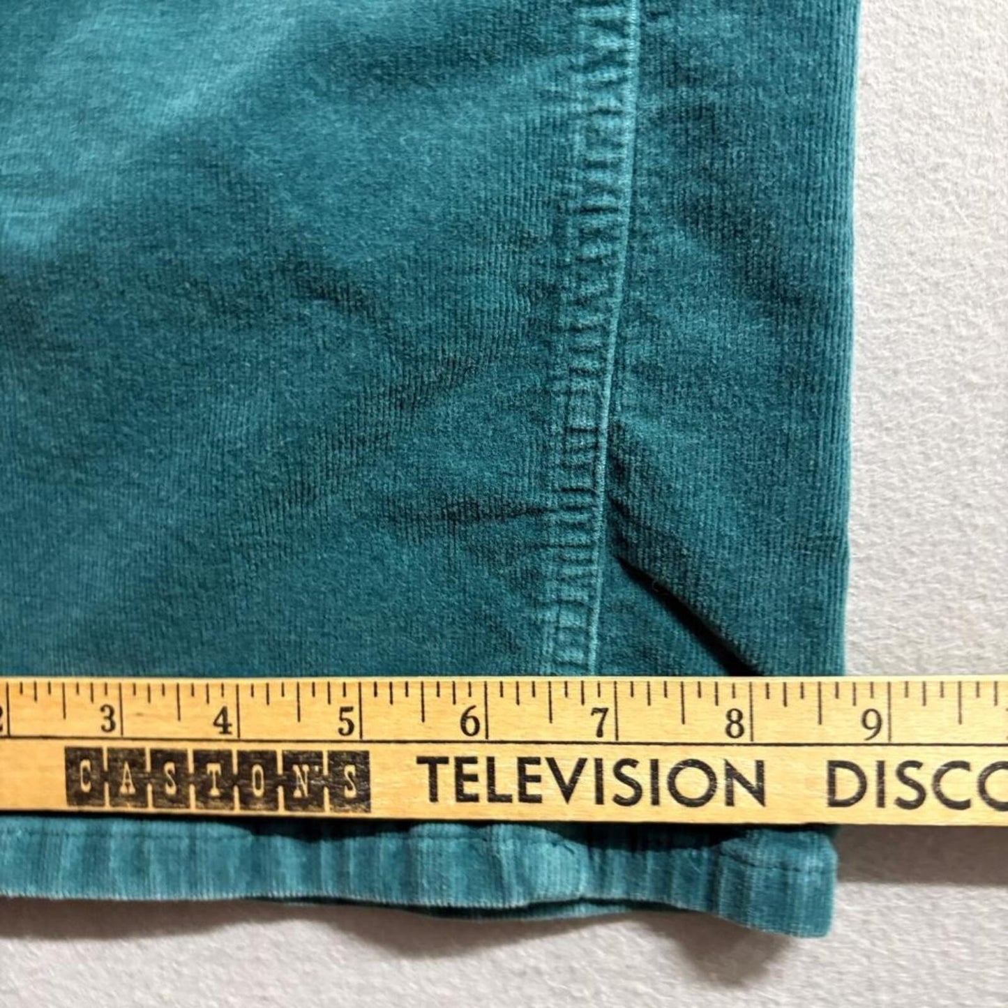 Wild Fable Corduroy Pants Womens Size 2 Teal Green Flare Leg Stretch Mid Rise