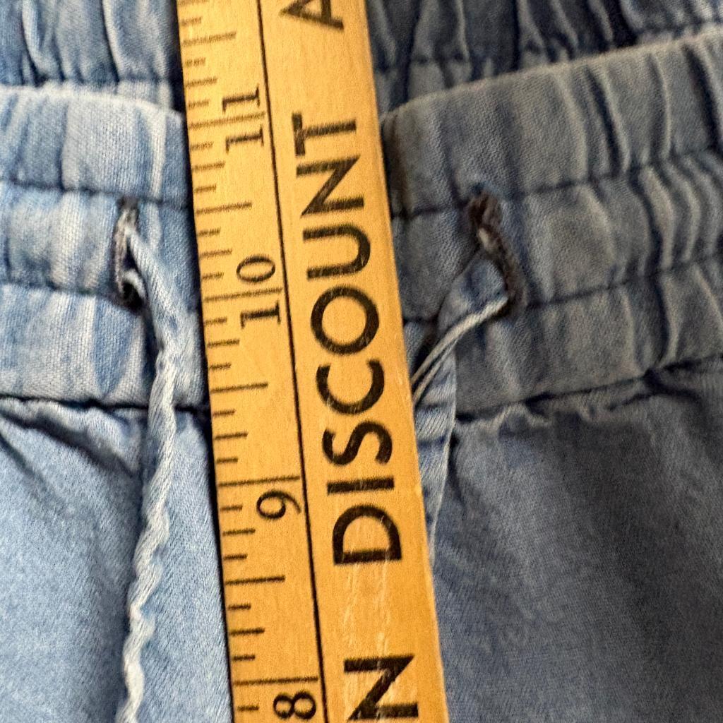 Lascana Venus Womens Cargo Jogger Pants Large Blue Lyocell Drawstring Elastic
