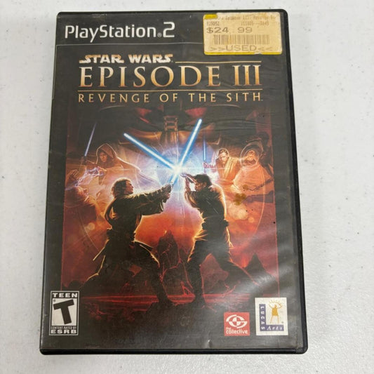 Star Wars Episode III Revenge of the Sith PS2 PlayStation 2 Game Disc & Case