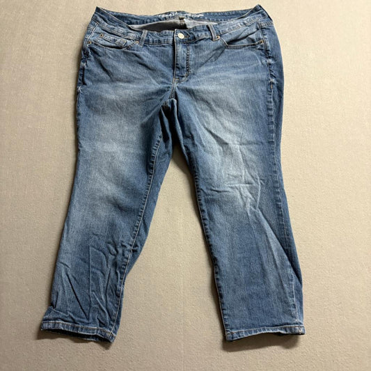 Torrid Perfect Skinny Ankle Jeans Womens 16XS Blue Denim Vintage Stretch Cropped