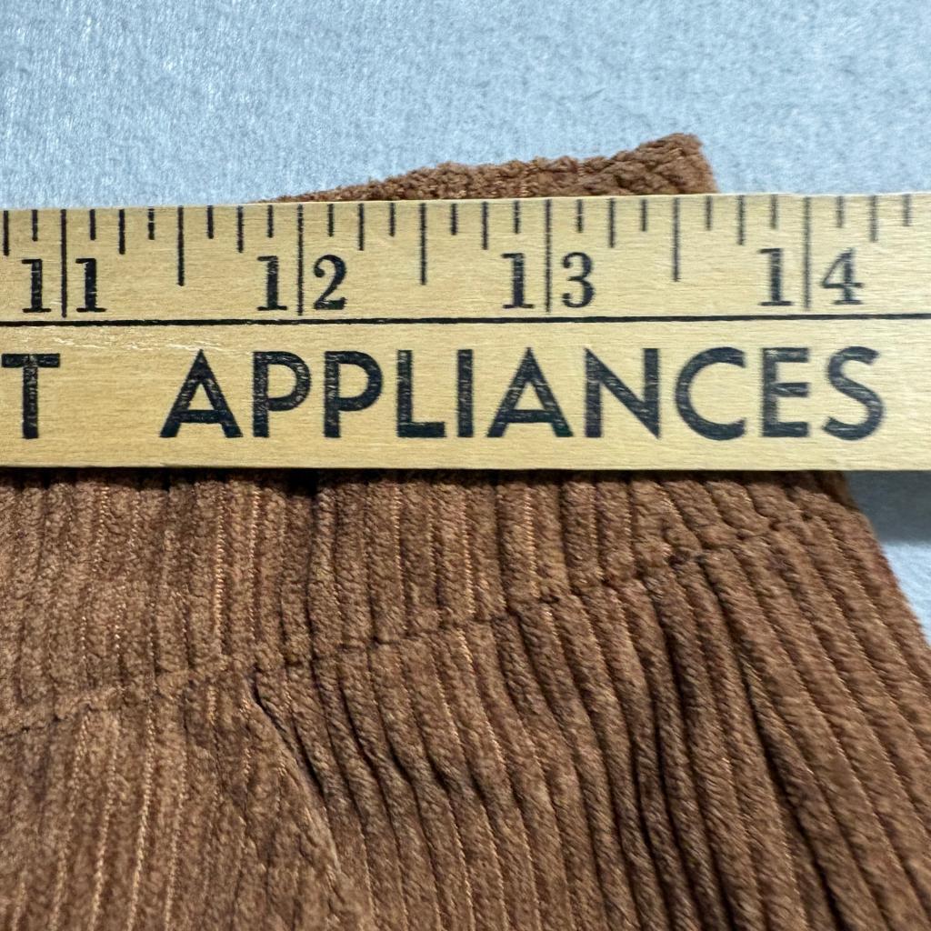 Shein Corduroy Cargo Pants Womens Small Brown Wide Leg High Rise Nds Zipper
