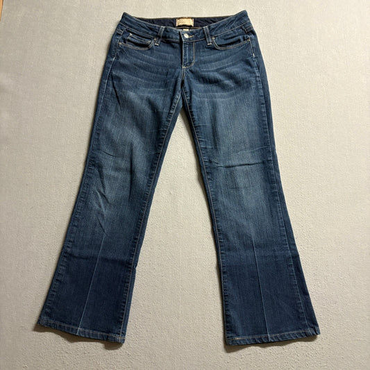 Paige Denim Canyon Bootcut Jeans Womens 27 Medium Wash Stretch Blue Low Rise USA