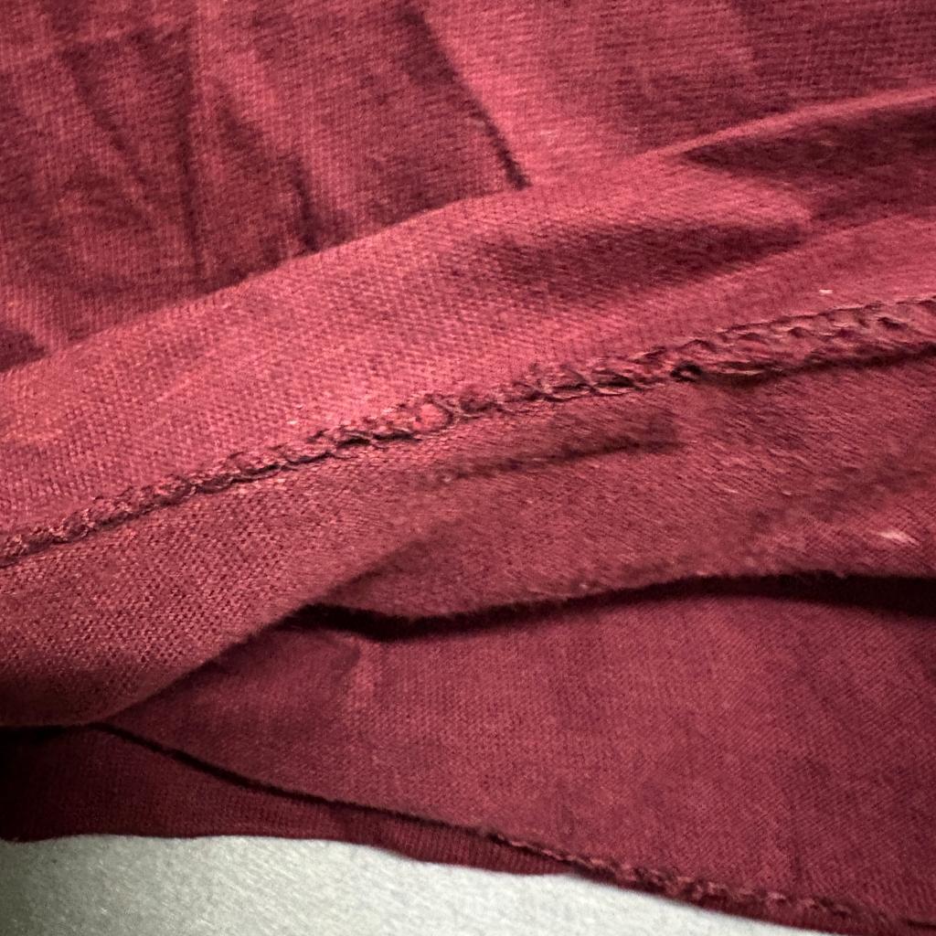 Vintage Hanvey Heavy-T Blank T-Shirt Mens XL Maroon Red Cotton Made in USA