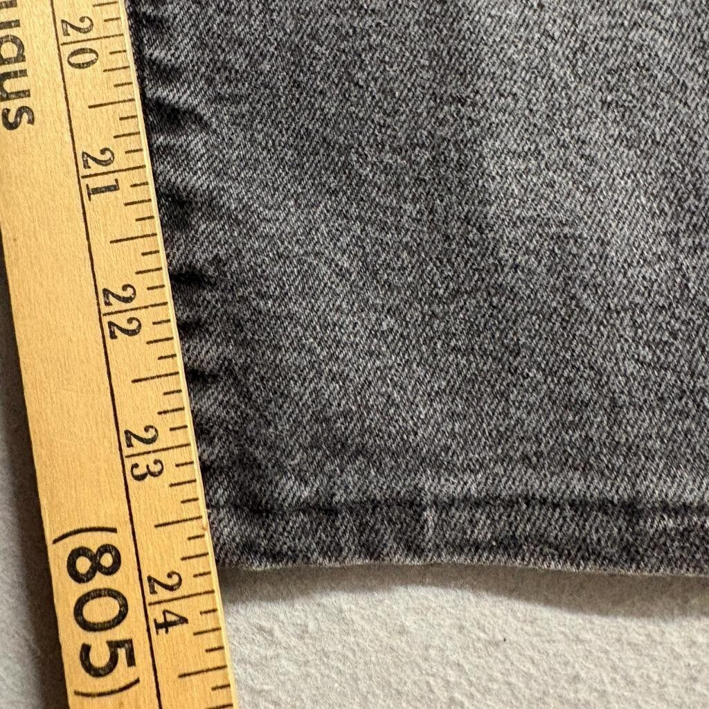 Levi's High Waisted Taper Jeans Womens 25 Black Gray Denim Pleated Front