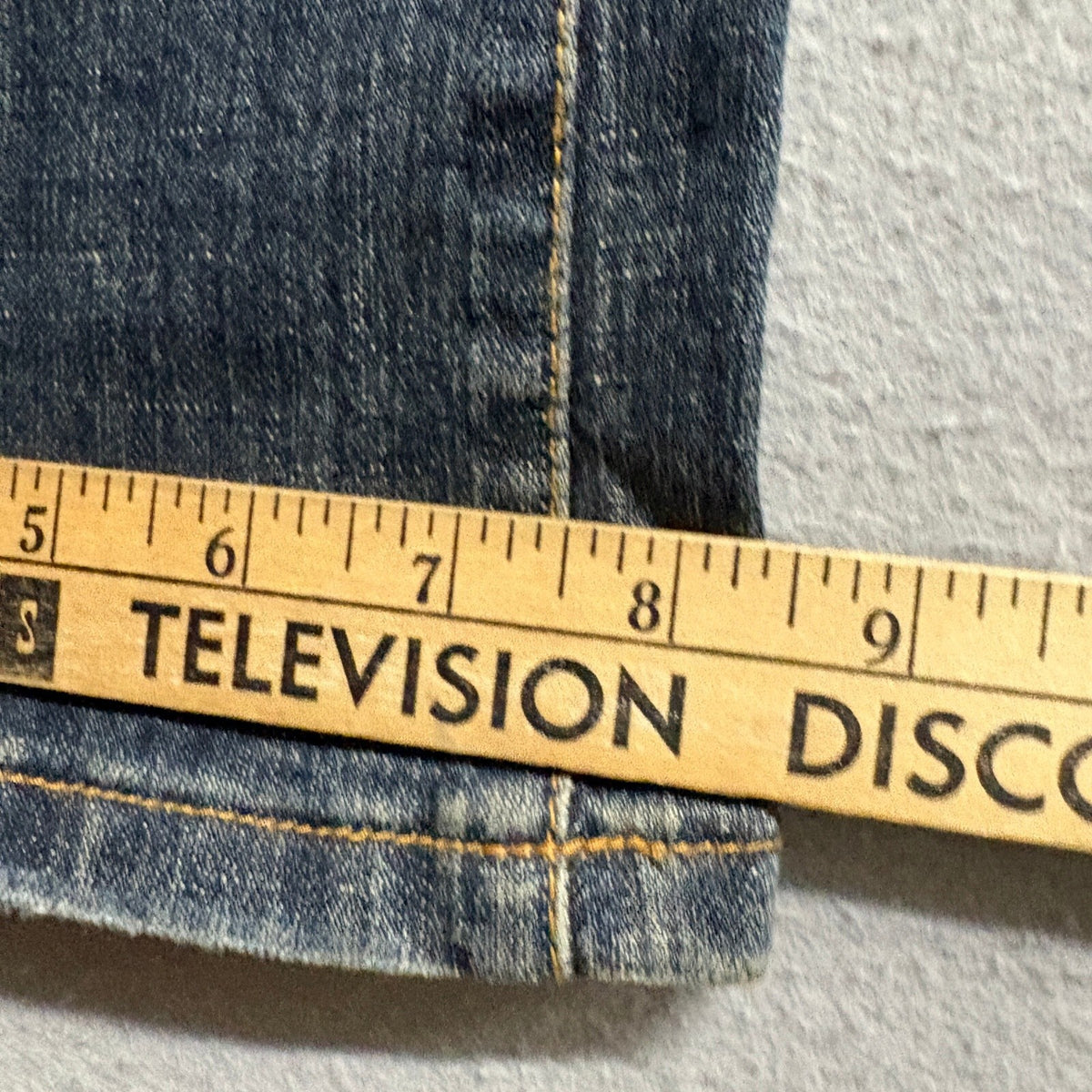 Tint Jeans Womens Size 4 Blue Denim Stretch Straight Leg Mid Rise Medium Wash