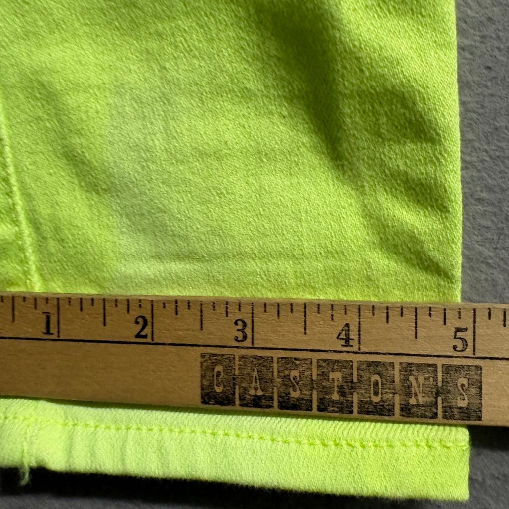 Hollister Super Skinny Jeans Womens 23x29 Neon Lime Green Stretch Denim Low Rise