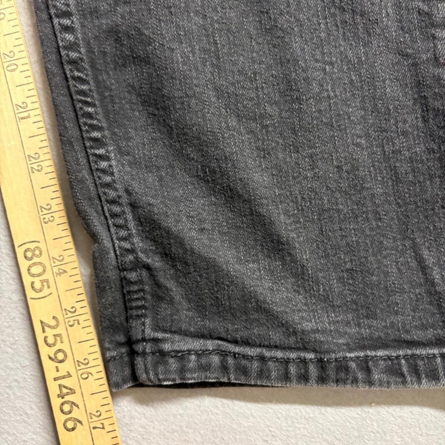 Levis 505 Regular Fit Jeans Mens W36 L30 Black Denim Straight Leg Pants