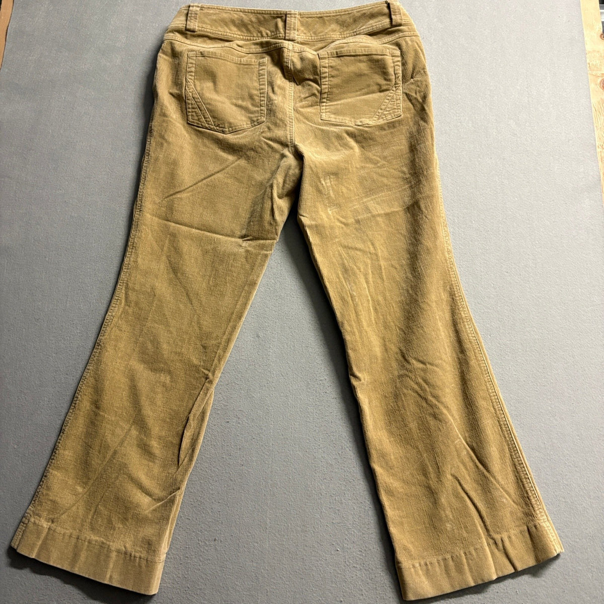 Venezia Corduroy Pants Womens 18 Average Tan Brown Stretch Bootcut Corduroy