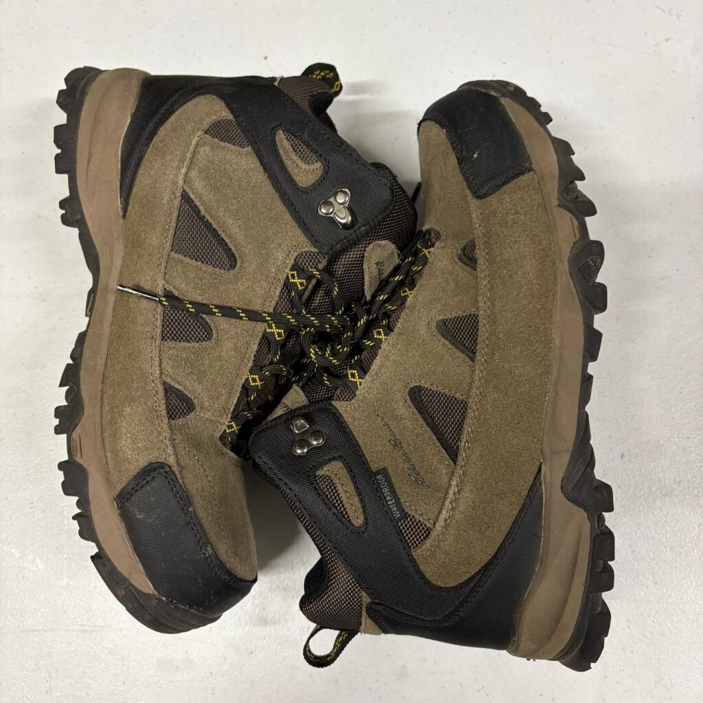 Eddie Bauer Brighton Mens 10.5 M Brown Suede Leather Waterproof Hiking Boots
