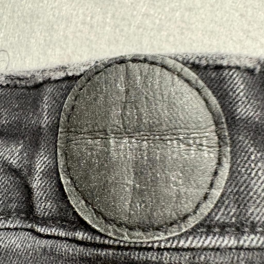 1975 Basic Dept Denim Womens Distressed Skinny Jeans Gray Size 28 Raw Hem