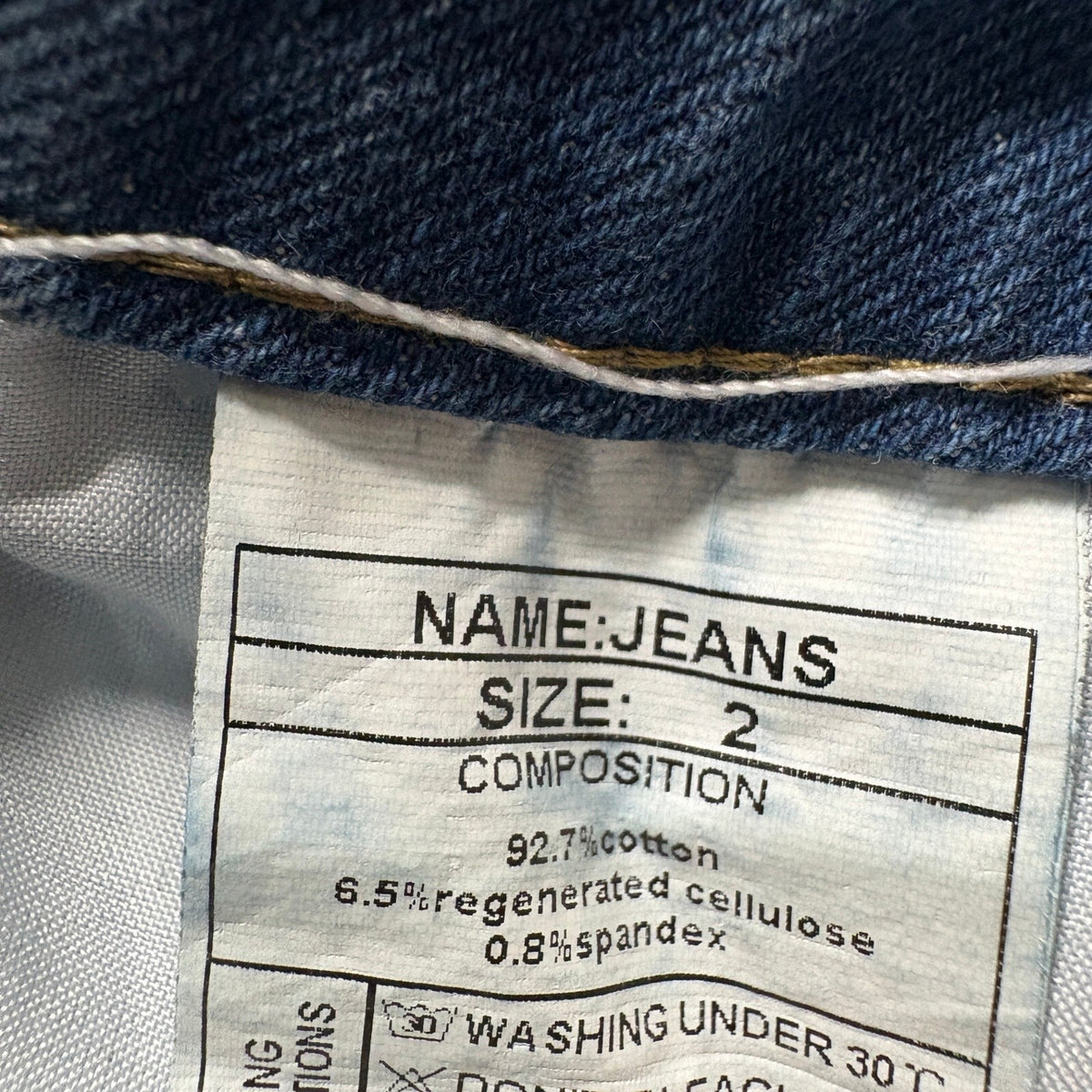 Unbranded Women Blue High Rise Wide Leg Cargo Jeans Size 2 Raw Hem Utility Denim