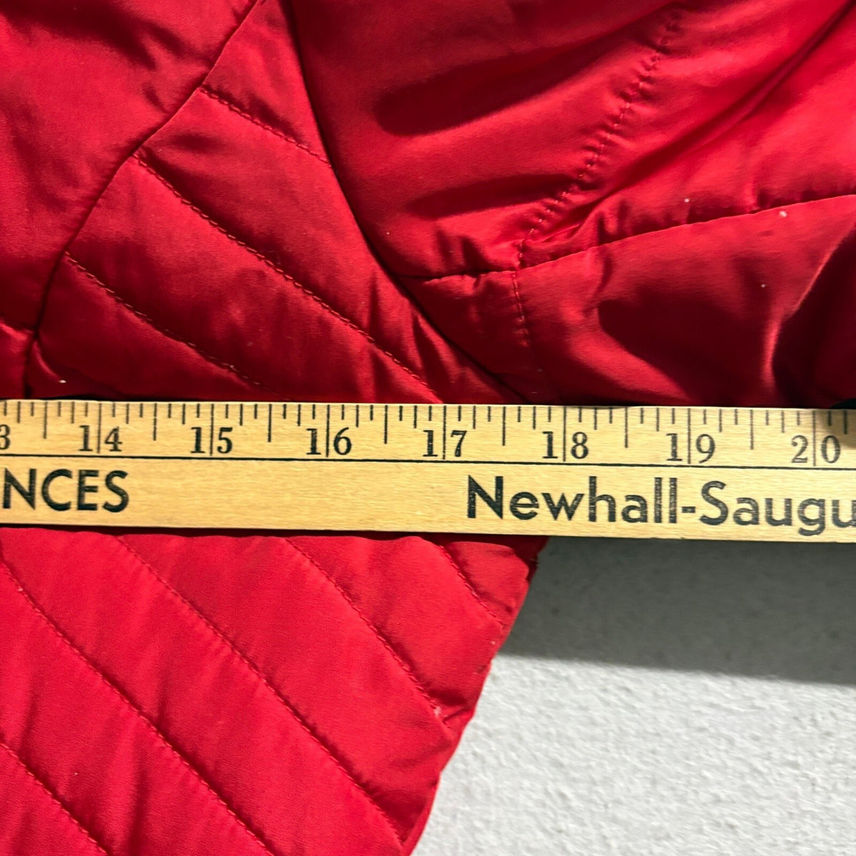 Kenneth Cole New York Puffer Jacket Womens Small Red Sherpa Lined Hooded Coat