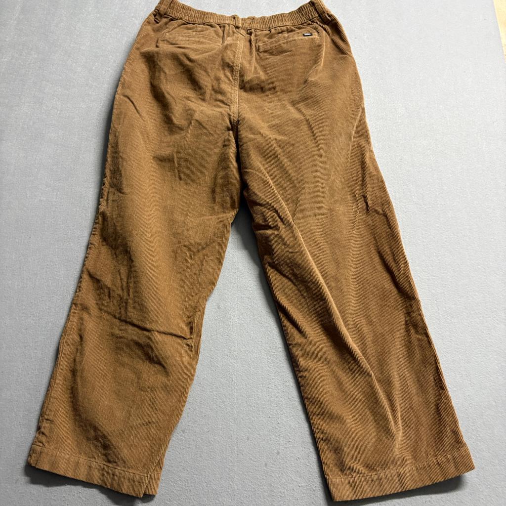 Vans Corduroy Pants Womens 30 Brown Wide Leg Skate Streetwear Cotton