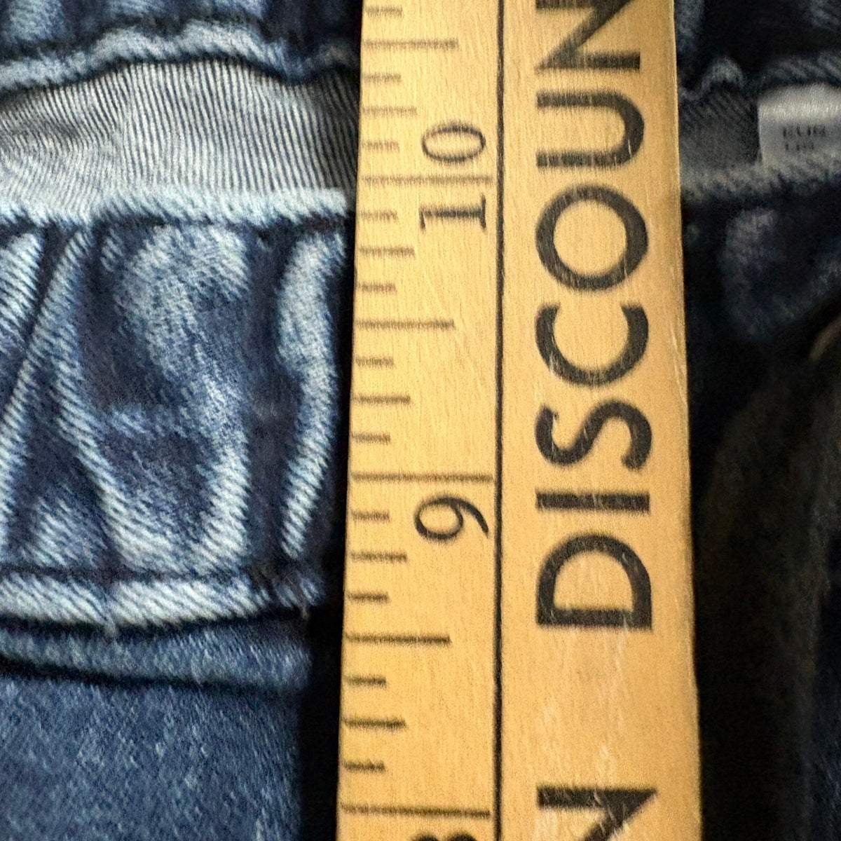 H&M Divided Mens Jogger Jeans Size 34 Blue Denim Elastic Drawstring Waist