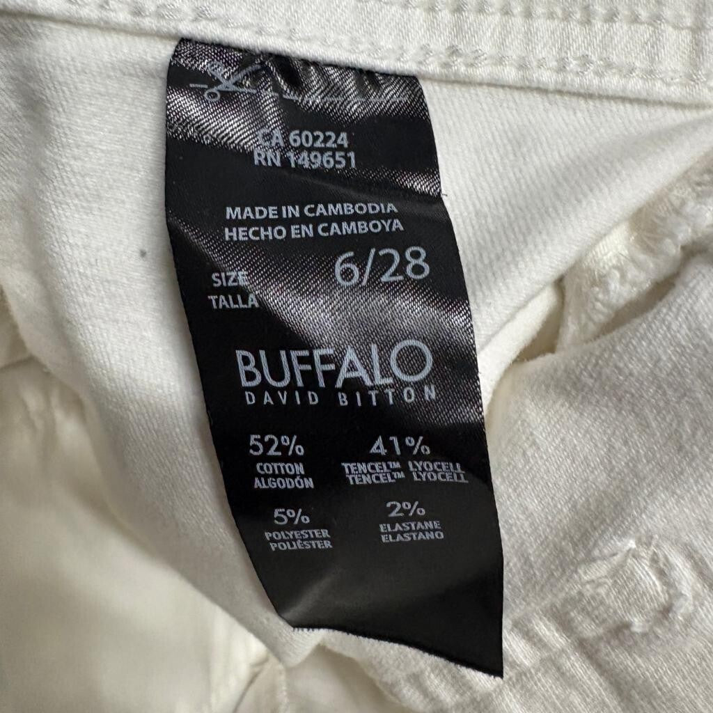 Buffalo David Bitton Brigette High Rise Soft Stretch Crop Pants Womens 6/28