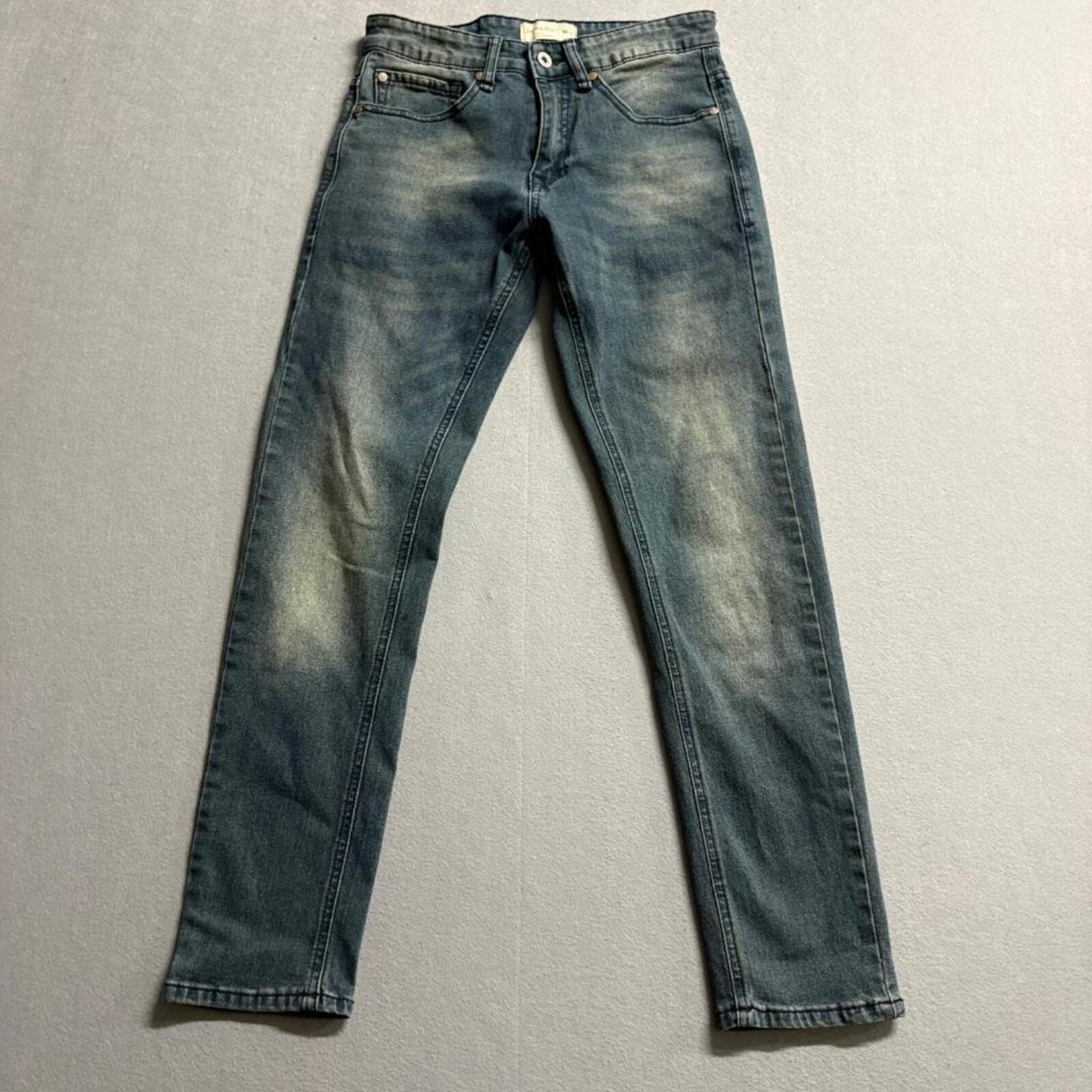 Smith and Mills Denim Stretch Jeans Mens Size 29 Blue Slim Straight Fit