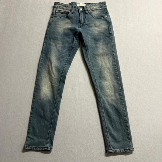 Smith and Mills Denim Stretch Jeans Mens Size 29 Blue Slim Straight Fit