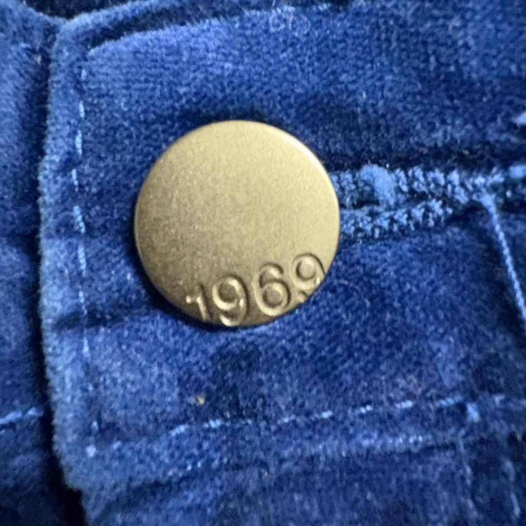 Gap 1969 Always Skinny Corduroy Pants Womens 32/14 Blue Velvet Velvet Soft