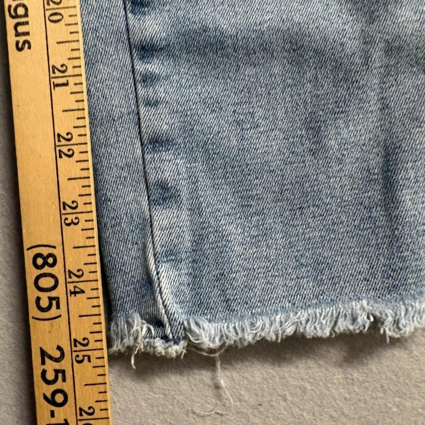 We The Free Free People Jeans Womens 30 Blue Denim Raw Hem High Rise Crop Skinny