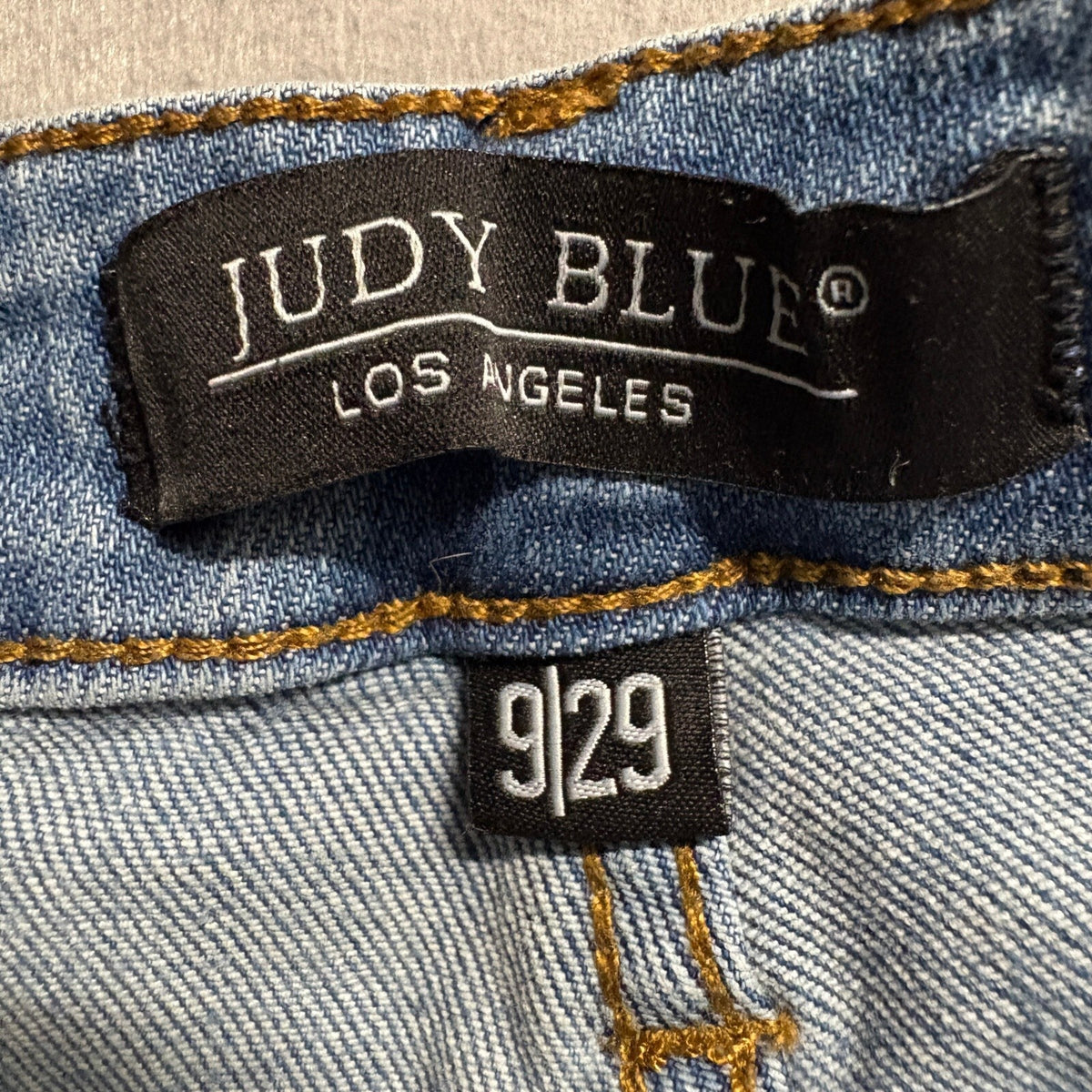 Judy Blue Jeans Womens 9/29 High Rise Raw Hem Stretch Denim Ankle JB88638 Blue