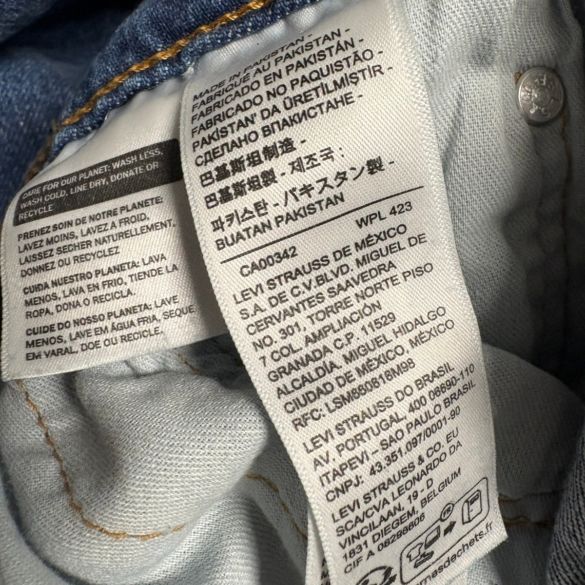 Levis 511 Slim Fit Jeans Mens 29x30 Blue Denim Medium Wash Pants